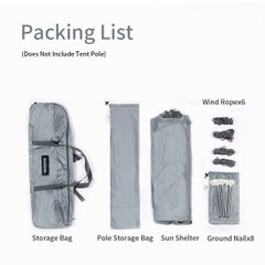 Naturehike NH20TM087 Tăng Lều Lục Giác Cho 6 – 8 người