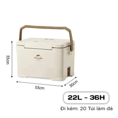 Naturehike Thùng Đá Giữ Lạnh Cắm Trại Kháng Khuẩn 36h CNK2300BS012