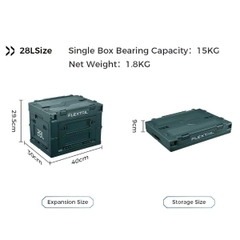 Flextail Thùng Đựng Đồ Cắm Trại Xếp Gọn 28 lít - 50 lít Foldable Outdoor Storage Box