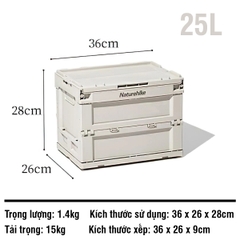 Naturehike Thùng nhựa đựng đồ du lịch đa năng