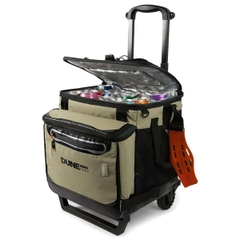Dune 4WD Túi Giữ Lạnh Cắm Trại 60 Lon Có Bánh Xe Kéo 60 Can Rolling Soft Cooler Khaki