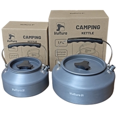 Vultura Ấm Nhôm Đun Nước Cắm Trại Dã Ngoại 0.8L - 1.6L | VTR-KE2501, VTR-KE2502