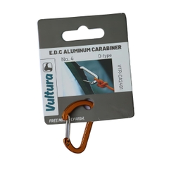Vultura VTR-CA2401 Carabiner Nhôm Chữ D số 4 Cắm Trại