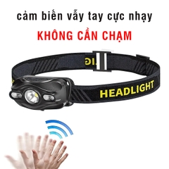 Vultura VTR-HL2401 Đèn Đeo Trán Cắm Trại Pin Sạc Cảm Biến Vẫy Tay 100 Lumen