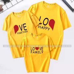 Áo Thun Gia Đình Đi Biển Giá Rẻ Tại Đắk Nông Màu vàng - Đồng Phục May Thành Việt