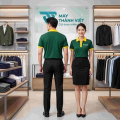 Áo Đồng Phục Màu Xanh Lá Cây