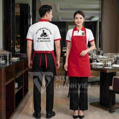 Đồng phục nhà hàng kết hợp tạp dề