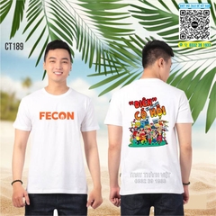 Áo đồng phục nhóm đẹp giá rẻ màu trắng teambuilding - Đồng phục may thành việt