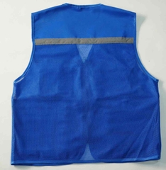 Áo ghi lê phản quang màu xanh