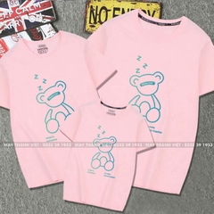 Áo Gia Đình 3 Người Màu Trắng - Đồng Phục May Thành Việt