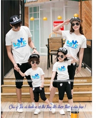 Áo Gia Đình đẹp giá rẻ màu trắng
