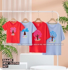 Áo Gia Đinh Đẹp Giá Rẻ Tại Hòa Bình Màu xanh dương - Đồng Phục May Thành Việt