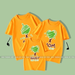 Áo Gia Đình Đẹp Màu Xanh Da Trời - Đồng Phục May Thành Việt