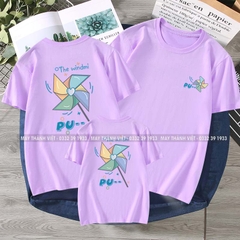 Áo Gia Đình Màu xanh chuối Giá Rẻ Tại Nam Định - Đồng Phục May Thành Việt