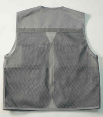 Áo gile công trường màu ghi