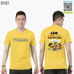 Áo phông nhóm đẹp màu trắng teambuilding - đồng phục may thành việt