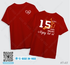 Ao hop lop đẹp màu đỏ cổ tròn tại Hải Dương - Đồng phục May Thành Việt