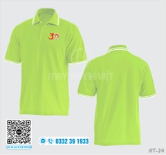 Áo đồng phục họp lớp đẹp nhất màu trắng cổ bẻ tại Cao Bằng - Đồng phục May Thành Việt