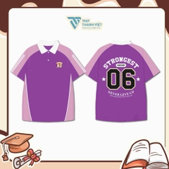 Áo lớp màu tím neon