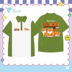 Áo lớp polo xanh rêu