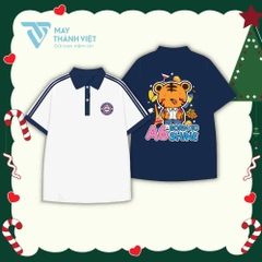 Áo lớp polo xanh than