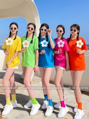 Áo Phông Trơn nhiều màu sắc cho nhóm đi biển - Đồng phục may thành việt