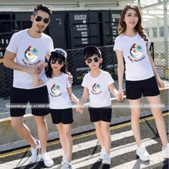 Áo Gia Đình cổ tròn