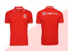 áo thun đồng phục màu đỏ công ty Hải phòng- Đồng phục May Thành Việt