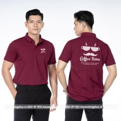 Áo thun đồng phục nhà hàng màu đỏ