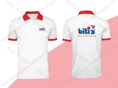 Áo thun đồng phục polo màu trắng công ty nhựa bình minh- Đồng phục May Thành Việt