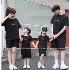 Áo Thun Gia Đình 4 Người Giá Rẻ Tại Hải Phòng Màu đỏ - Đồng Phục May Thành Việt
