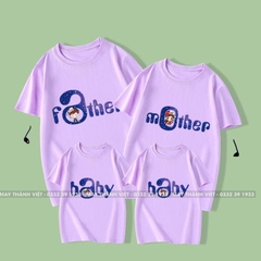 Áo Thun Gia Đình Đẹp Màu Cam - Đồng Phục May Thành Việt