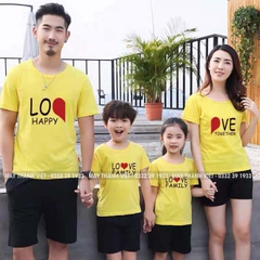 Áo Thun Gia Đình Đi Biển Giá Rẻ Tại Đắk Nông Màu vàng - Đồng Phục May Thành Việt