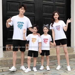 Ao Thun Gia Dinh Giá Rẻ Tại Bình Thuận Màu Trắng - Đồng Phục May Thành Việt