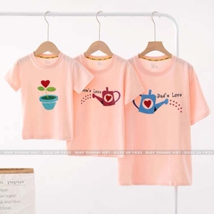 Áo Thun Gia Dinh Giá Rẻ Tại Đà Nẵng Màu Trắng - Đồng Phục May Thành Việt