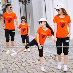 Các Mẫu Áo Đồng Phục Gia Đình Giá Rẻ Tại Đồng Nai Màu cam - Đồng Phục May Thành Việt