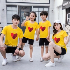 Các Mẫu Áo Đồng Phục Gia Đình Giá Rẻ Tại Đồng Nai Màu cam - Đồng Phục May Thành Việt