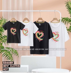 Đặt Áo Gia Đình Giá Rẻ Tại Hà Tĩnh Màu Trắng - Đồng Phục May Thành Việt