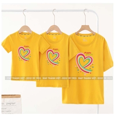 Đặt Áo Gia Đình Giá Rẻ Tại Hà Tĩnh Màu Trắng - Đồng Phục May Thành Việt