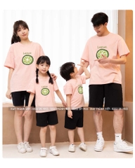 Đồng Phục Gia Đình Mùa Hè Giá Rẻ Tại Kon Tum Màu xanh cốm - Đồng Phục May Thành Việt
