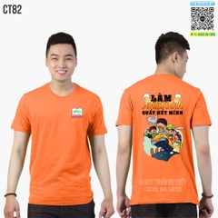 Hình áo nhóm đẹp màu cam tại Hậu Giang - Đồng Phục May Thành Việt