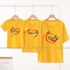 In Áo Gia Đình Theo Yêu Cầu Giá Rẻ Tại Bình Dương Màu Trắng - Đồng Phục May Thành Việt