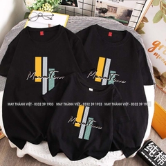Mẫu Áo Đồng Phục Gia Đình Đẹp Giá Rẻ  màu đen Tại Bạc Liêu - Đồng Phục May Thành Việt