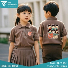 Mẫu áo lớp 3 có cổ