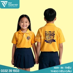 Mẫu áo lớp 4 có cổ