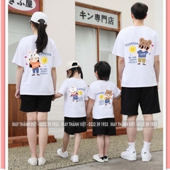 Mẫu Áo Thun Gia Đình Đẹp Giá Rẻ Tại Hà Nội Màu đen - Đồng Phục May Thành Việt