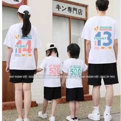 Mẫu Đồng Phục Gia Đình Đẹp Giá Rẻ Tại Lai Châu Màu Trắng - Đồng Phục May Thành Việt