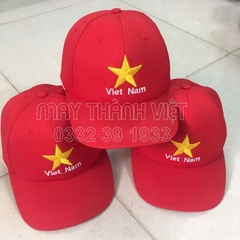Mũ cờ đỏ sao vàng - Đồng phục may thành việt