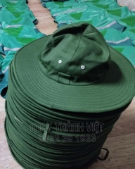 Mũ nón bucket tai bèo xanh tím than đẹp - Đồng phục may thành việt