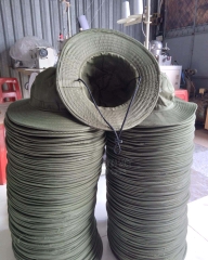 Mũ nón bucket tai bèo màu vàng - Đồng phục may thành việt